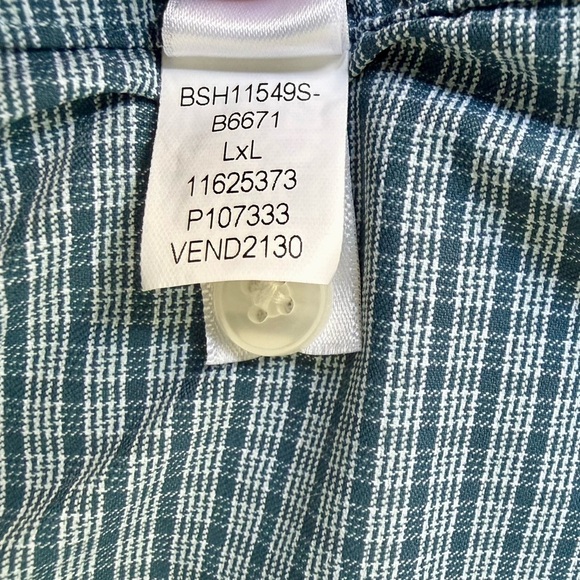 ✨ Bonobos Slim Fit Long Sleeve Shirt 🩵 Grid Check | Size L (Long) - Picture 3 of 12